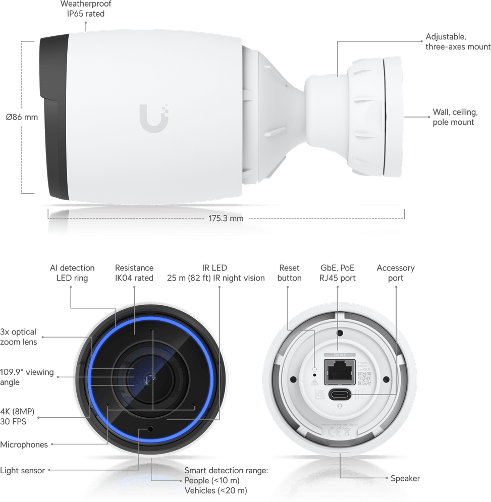 Ubiquiti AI Pro – Camera 4K PoE avec zoom optique UVC-AI-Pro — image 17