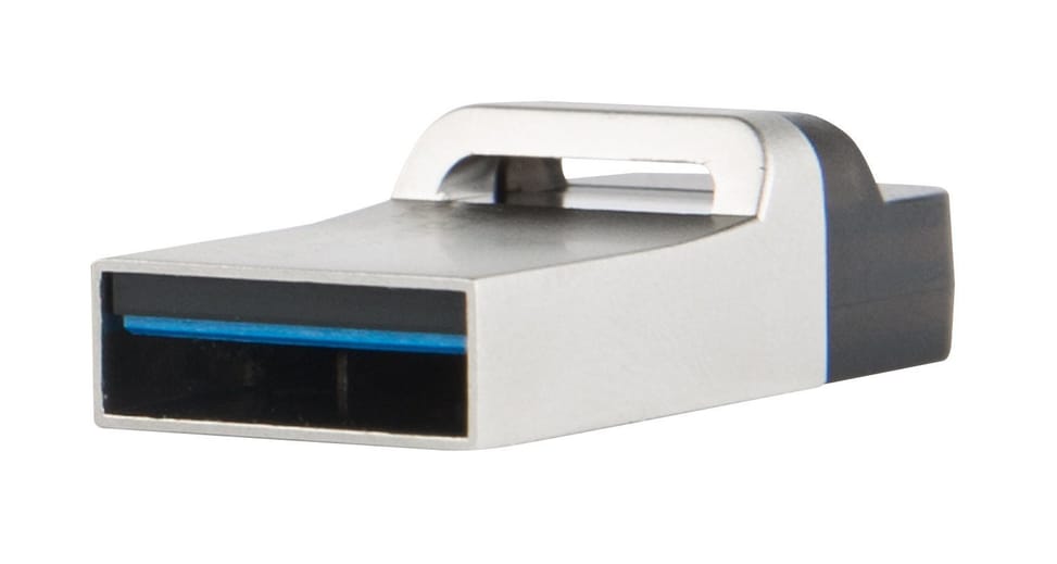Clé USB et Micro-USB OTG Transcend JetFlash 880 - USB 3.0 Silver