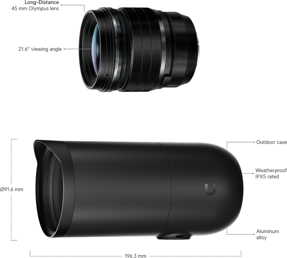 Ubiquiti Camera AI DSLR – Caméra 4K PoE intérieure/extérieure UVC-AI-DSLR — image 21