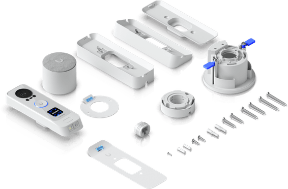 Ubiquiti G4 Doorbell Pro PoE Kit – Sonnette vidéo haut de gamme UVC-G4 Doorbell Pro PoE Kit-White