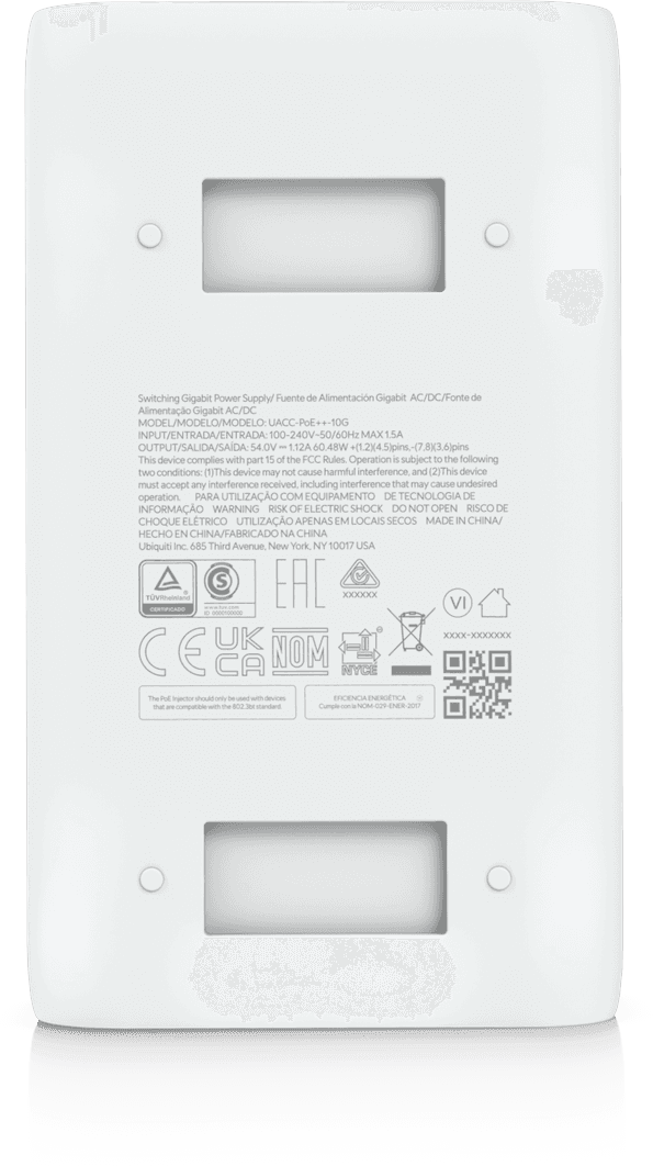 Ubiquiti UniFi 10G PoE++ Adapter (60W) – Adaptateur PoE++ UACC-PoE++-10G — image 7