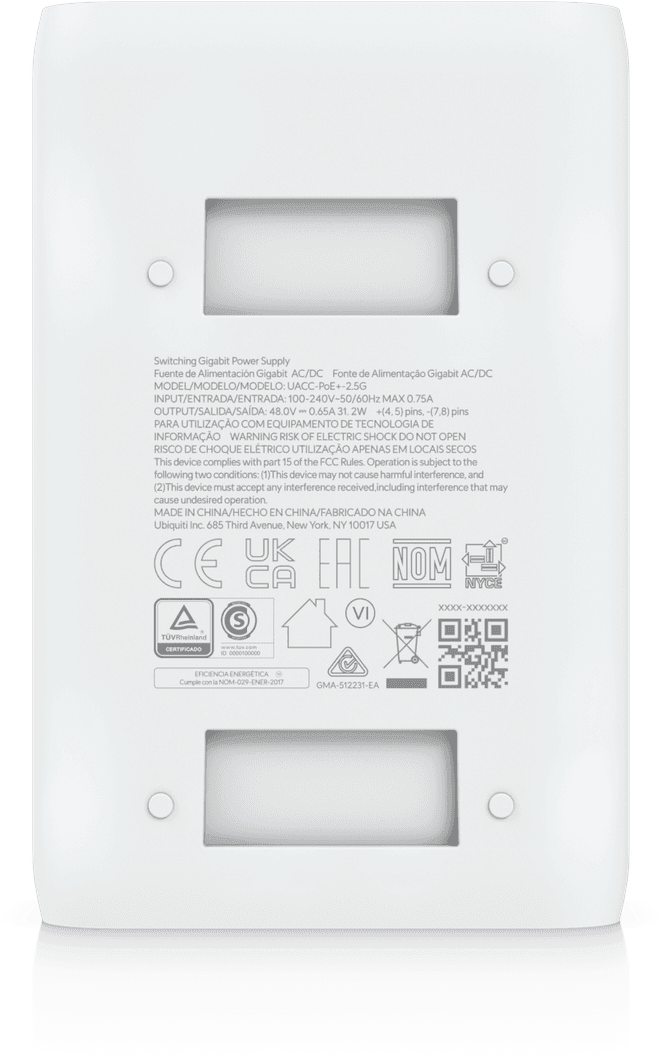 Ubiquiti UniFi 2.5G PoE+ Adapter (30W) – Adaptateur PoE+ UACC-PoE+-2.5G — image 7