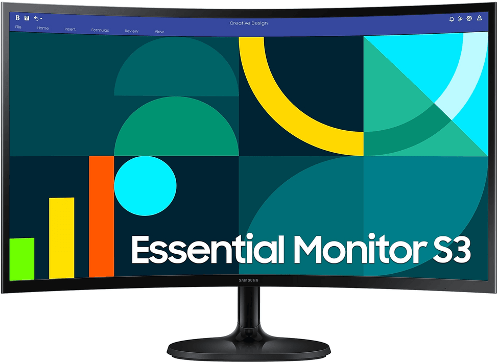 شاشة ألعاب منحنية 27" Full HD Samsung Essential S3 S36GD (LS27D360GAUXEN) — صورة 1