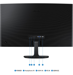 Écran 27" incurvé Gaming Full HD Samsung Essential S3 S36GD (LS27D360GAUXEN)