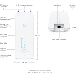 Station de base Ubiquiti RocketPRISM 5AC Gen2 (RP-5AC-GEN2)