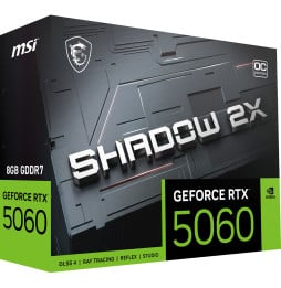 Carte Graphique MSI GeForce RTX 5060 8G SHADOW 2X OC (912-V537-004)