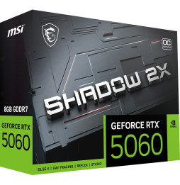 Carte Graphique MSI GeForce RTX 5060 8G SHADOW 2X OC BULK (912-V537-110)