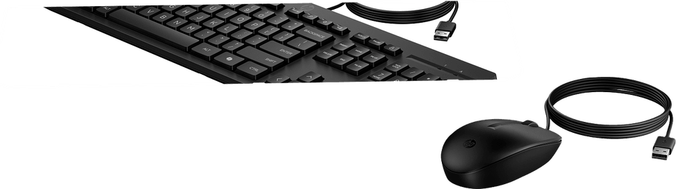 طقم لوحة مفاتيح وفأرة سلكي HP 225 G2 - Azerty (AX2Y7AA) — صورة 3
