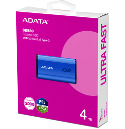 Disque Dur portable SSD ADATA SE880 USB-C - 4To (AELI-SE880-4TCBU)