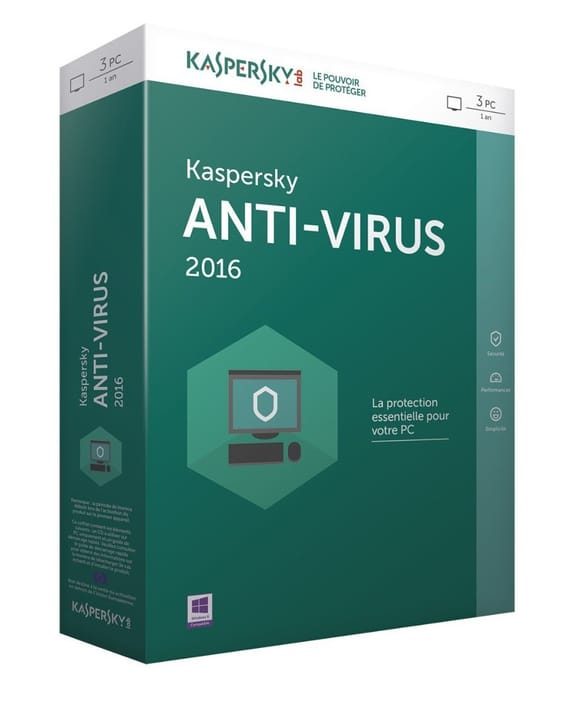 Kaspersky Antivirus 2016 pour PC 3 postes