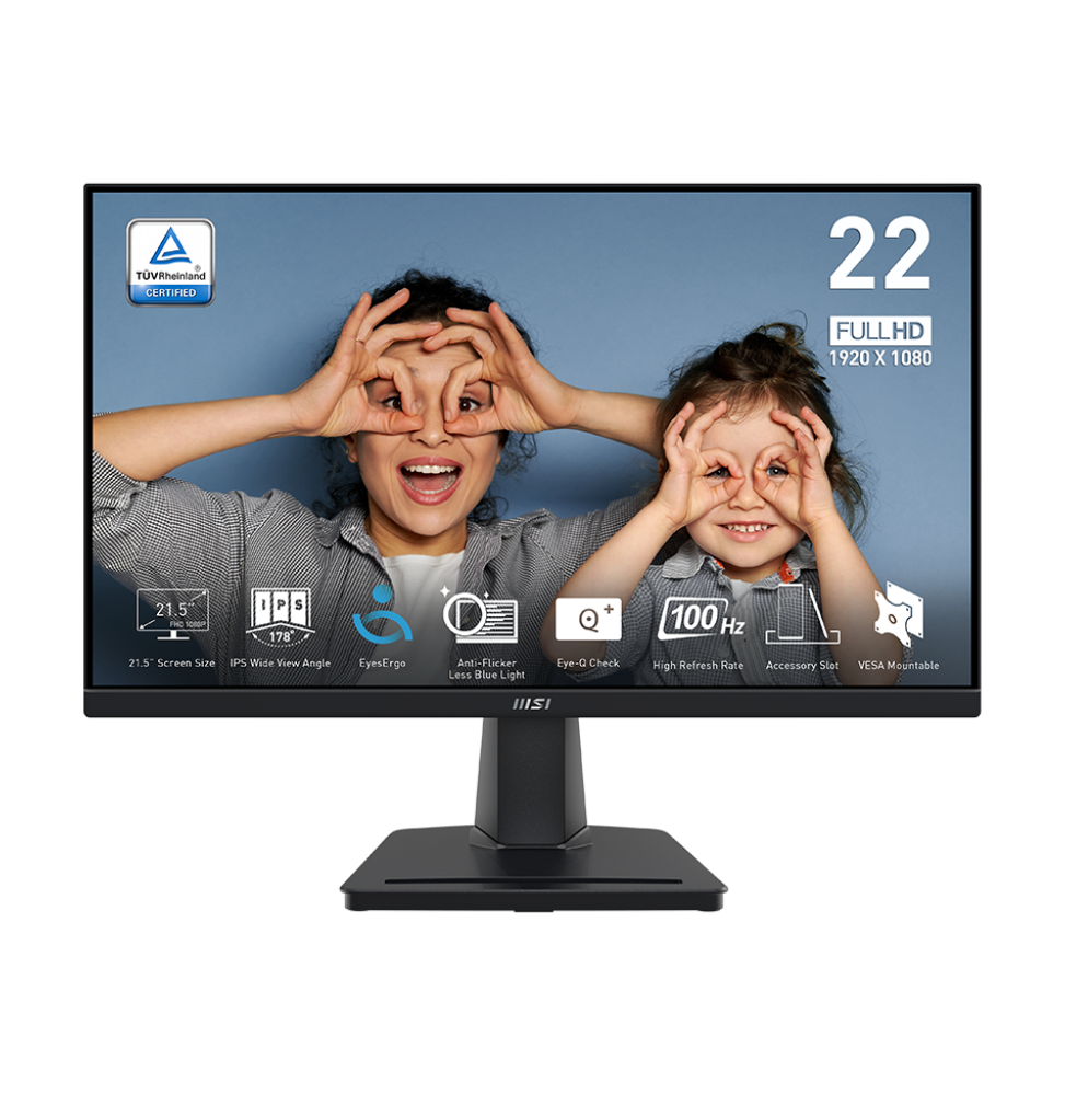 Écran 21.45” Full HD MSI Pro MP225 (9S6-3PC6CM-002)