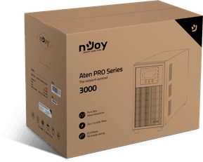 Onduleur On-line nJoy Aten PRO 3000 - 2700 W / 3000VA - 4 prises FR (PWUP-OL300AP-AZ) — image 5