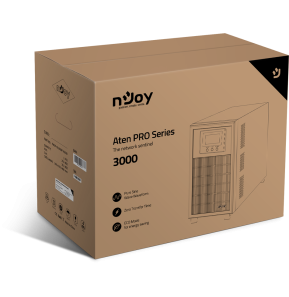Onduleur On-line nJoy Aten PRO 3000 - 2700 W / 3000VA - 4 prises FR (PWUP-OL300AP-AZ)
