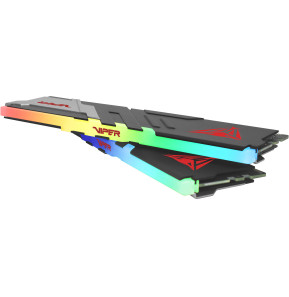 Barrette mémoire Patriot Viper Venom RGB 32GB (16GBx2) U-DIMM DDR5 6000 MHz - Pc Bureau (PVVR532G600C36K)