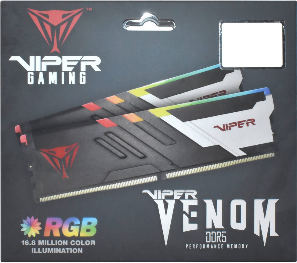 Patriot Viper Venom RGB 32GB (16GBx2) U-DIMM DDR5 6000 MHz Memory Module - Desktop (PVVR532G600C36K) — image 5