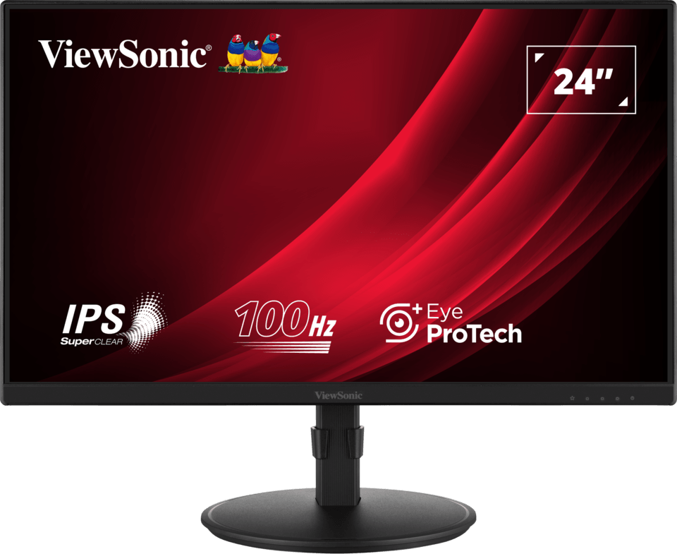 شاشة 24 بوصة Full HD Viewsonic VG2408 Ergonomic مع موزع USB — صورة 1