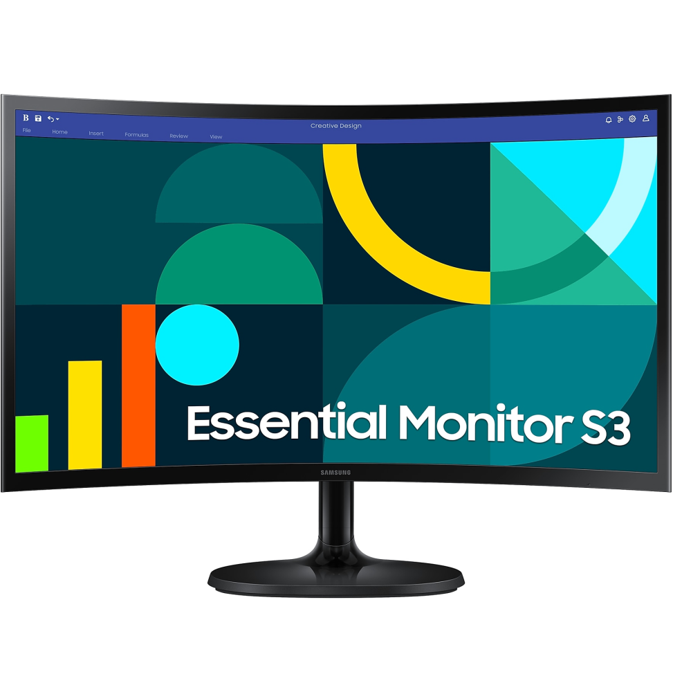 Écran 24" incurvé Full HD Samsung Essential S3 S36GD (LS24D360GAUXEN)