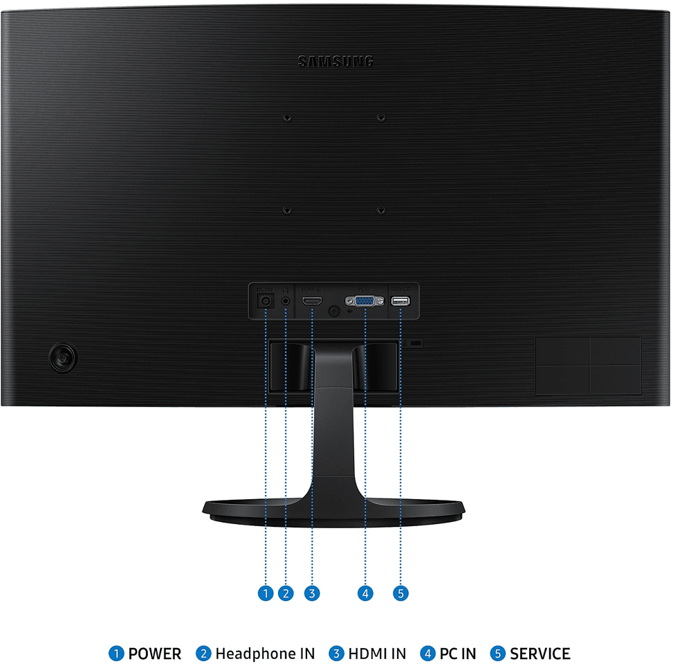 Samsung Essential S3 S36GD 24" Full HD Curved Monitor (LS24D360GAUXEN) — image 6