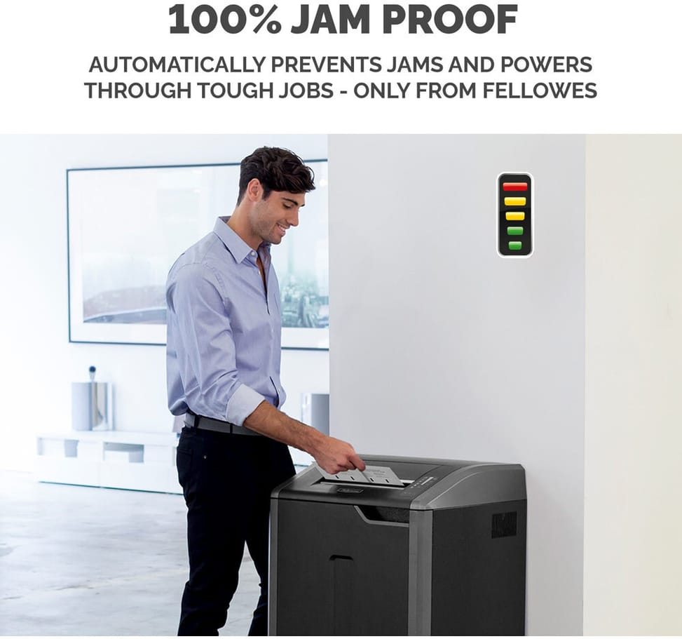 Fellowes Powershred® 425Ci Shredder — P-4 Security · 114 L · 32 sheets/pass — image 8