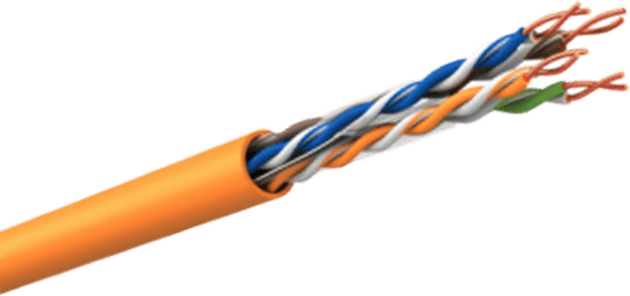 Câble D-LINK CAT 6 UTP 24 AWG - Vente par bobine de 305 mètres (NCB-C6UORGR-305-24)