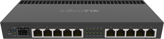 Routeur Gigabit MikroTik RB4011 10 ports + 1 port SFP+ (RB4011iGS+RM)