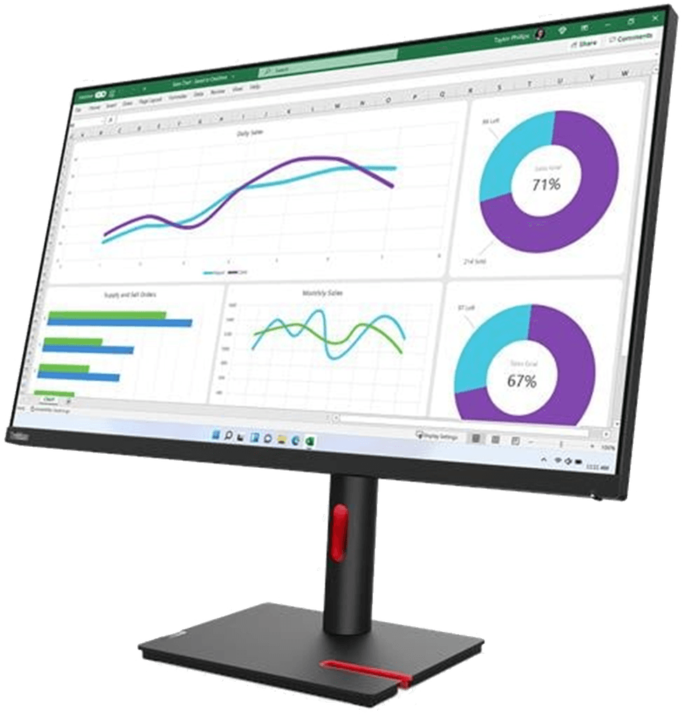Lenovo 32" ThinkVision T32h-30 QHD Flat Monitor (63D3GAT1EU) — image 3