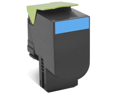 Cartouche de toner Cyan 808XC extra longue durée du Programme de retour - 4000 pages (80C8XC0)