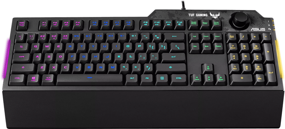 Clavier gaming Asus TUF K1 avec rétroéclairage RGB Aura Sync - Français (Azerty) (90MP01X0-BKFA00) — image 2