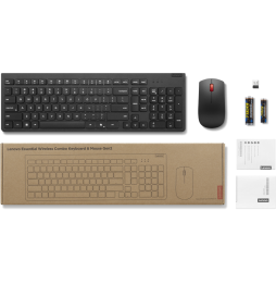 Combiné Lenovo Essential Clavier et Souris sans fil Gen2 - Français (4X31R64464)
