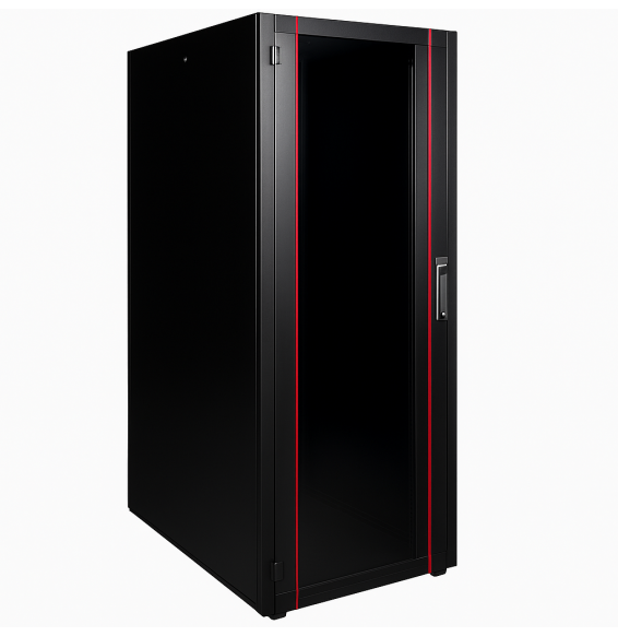Hyperline Racks Armoire hyperline Lande 36U 19P 600x1000mm avec porte avant en verre à ...