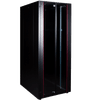 Armoire rack Lande HYPERline 42U 19" 800×1000 mm – porte avant verre double battant (LN-HL42U8010-BL-B)