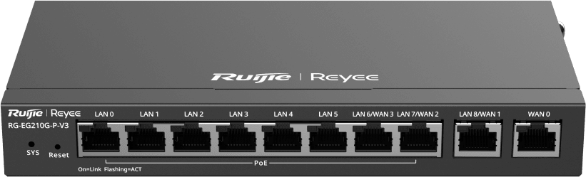Reyee RG-EG210G-P-V3 Professional Router 10 Ports 600Mbps — image 1