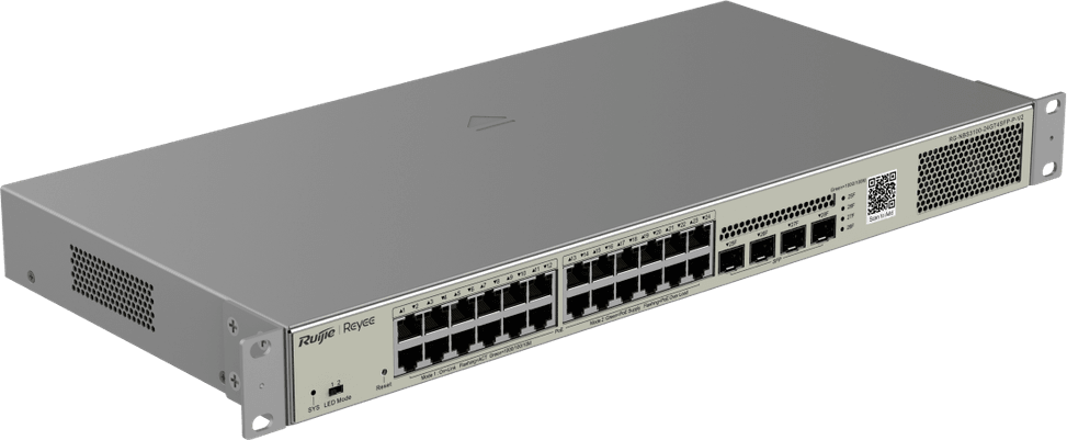 جهاز Switch مُدار L2 Reyee NBS3100-24GT4SFP-PV2 - 24 منفذ PoE / 4 SFP 370W — صورة 2