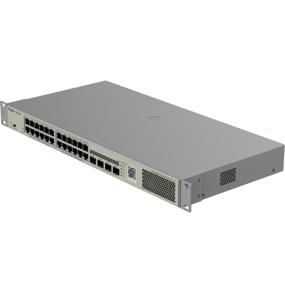 Vue avant Reyee NBS3100-24GT4SFP-PV2