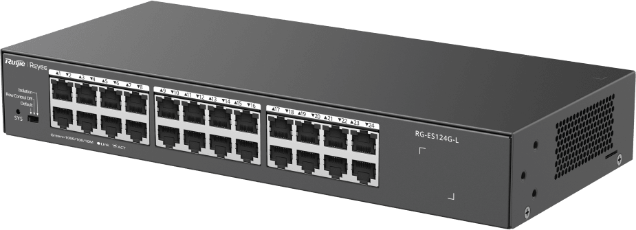جهاز Switch Reyee RG-ES124G-L 24 منفذ Gigabit — صورة 4