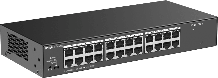 جهاز Switch Reyee RG-ES124G-L 24 منفذ Gigabit — صورة 2