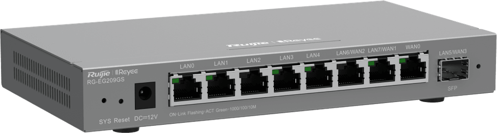 Routeur professionnel Reyee RG-EG209GS 9 ports Gigabit 600Mbps — image 2