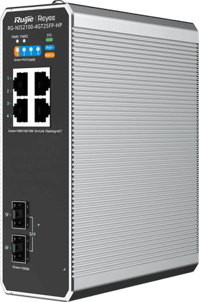 Switch Industriel administrable Reyee NIS2100-4GT2SFP-HP 4 Ports PoE+ / 2 SFP — image 2