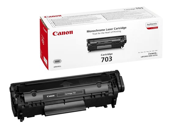 Canon 703 Noir - Toner Canon d'origine (7616A005AA)