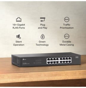 Switch de bureau TP Link LS1016G non administrable 16 ports Gigabit