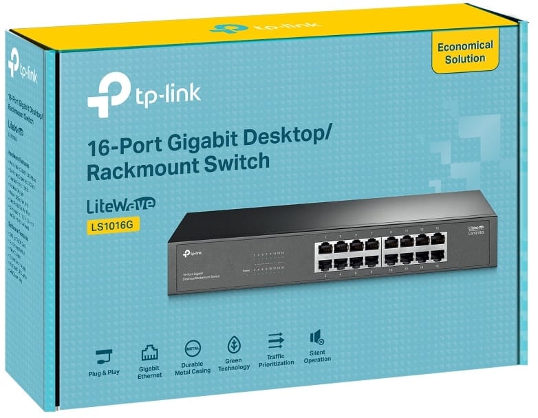 Switch de bureau TP Link LS1016G non administrable 16 ports Gigabit — image 9