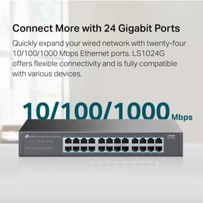 Switch de bureau TP Link LS1024G non administrable 24 ports Gigabit — image 6