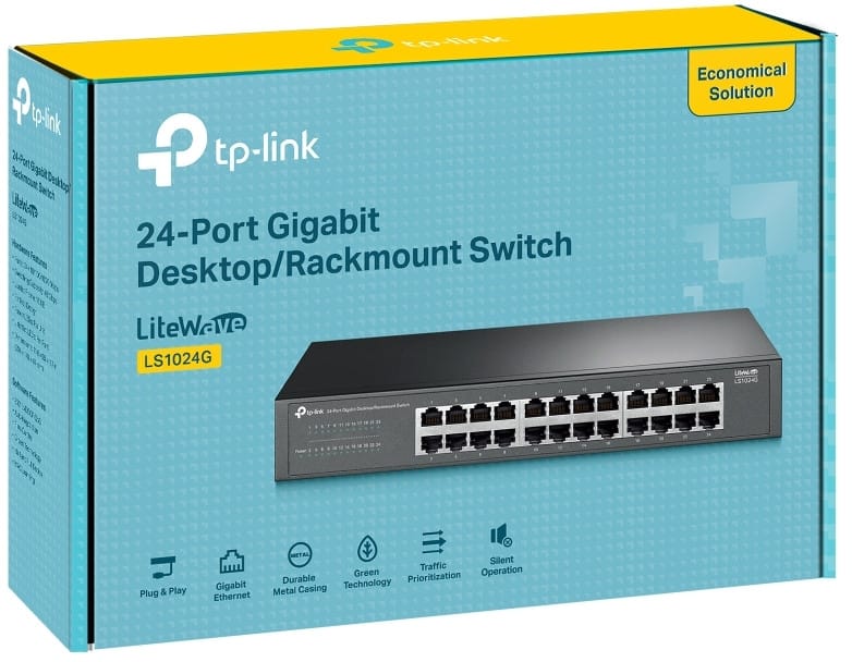 Switch de bureau TP Link LS1024G non administrable 24 ports Gigabit — image 9