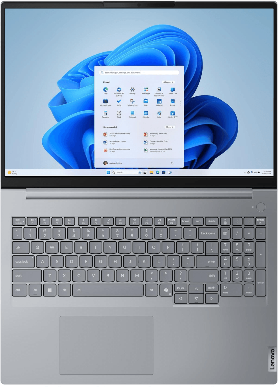 Ordinateur Portable Lenovo ThinkBook 16 Gen 8 (21SK006MTP) — image 4