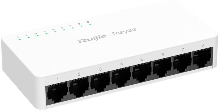 جهاز Switch غير مُدار Reyee RG-ES08G-L 8 منافذ Gigabit — صورة 2
