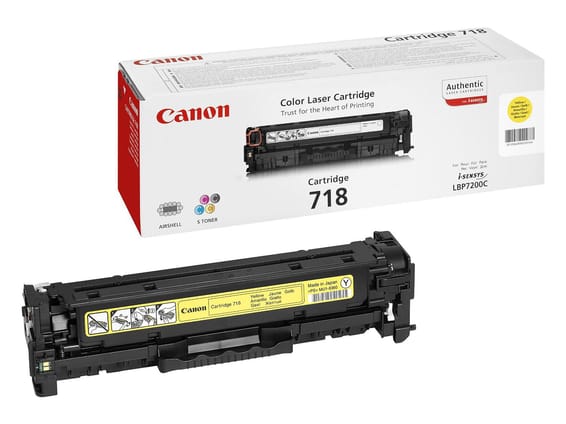 Canon 718 Jaune - Toner Canon d'origine (2659B002AA)