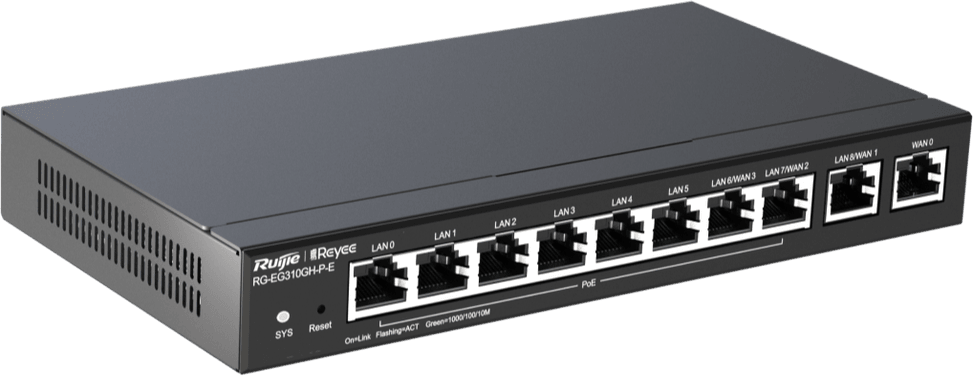 راوتر VPN عالي الأداء Reyee RG-EG310GH-P-E 10 منافذ — صورة 3