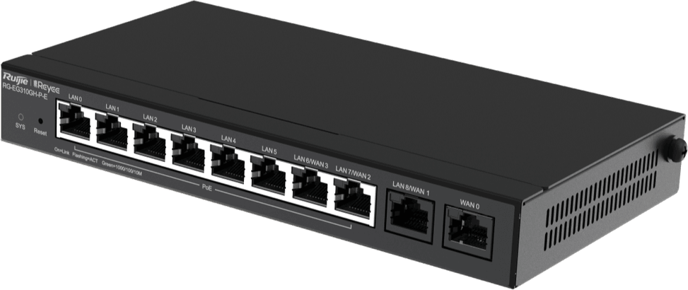 راوتر VPN عالي الأداء Reyee RG-EG310GH-P-E 10 منافذ — صورة 4