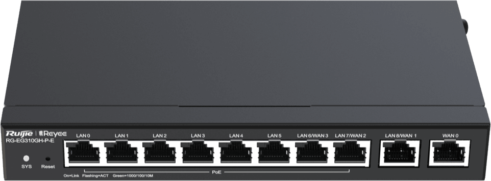 راوتر VPN عالي الأداء Reyee RG-EG310GH-P-E 10 منافذ — صورة 1