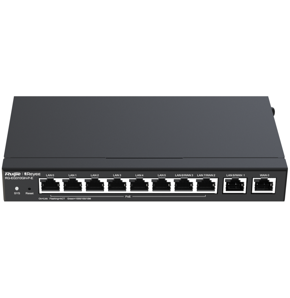 Routeur VPN de haute performance Reyee RG-EG310GH-P-E 10 ports
